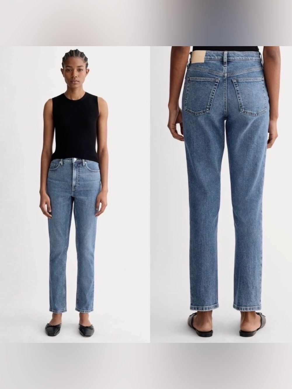 Everlane Light Blue Wash THE ORIGINAL CHEEKY JEAN Organic Cotton Crop Ankle 29